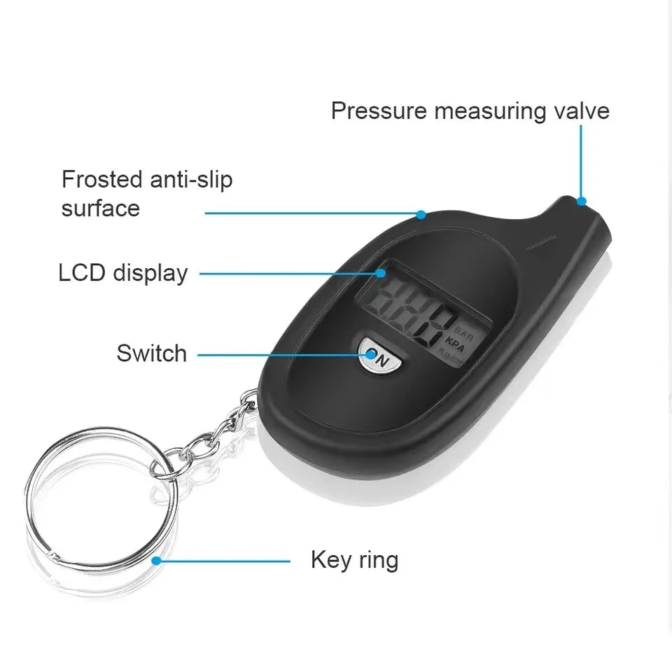 Tire Gauge Digital With LCD Display Car Tire Air Pressure Tester Meter Auto Car Motorcycle Tire Safety Alarm Testing Tools Quick Pick Grocers