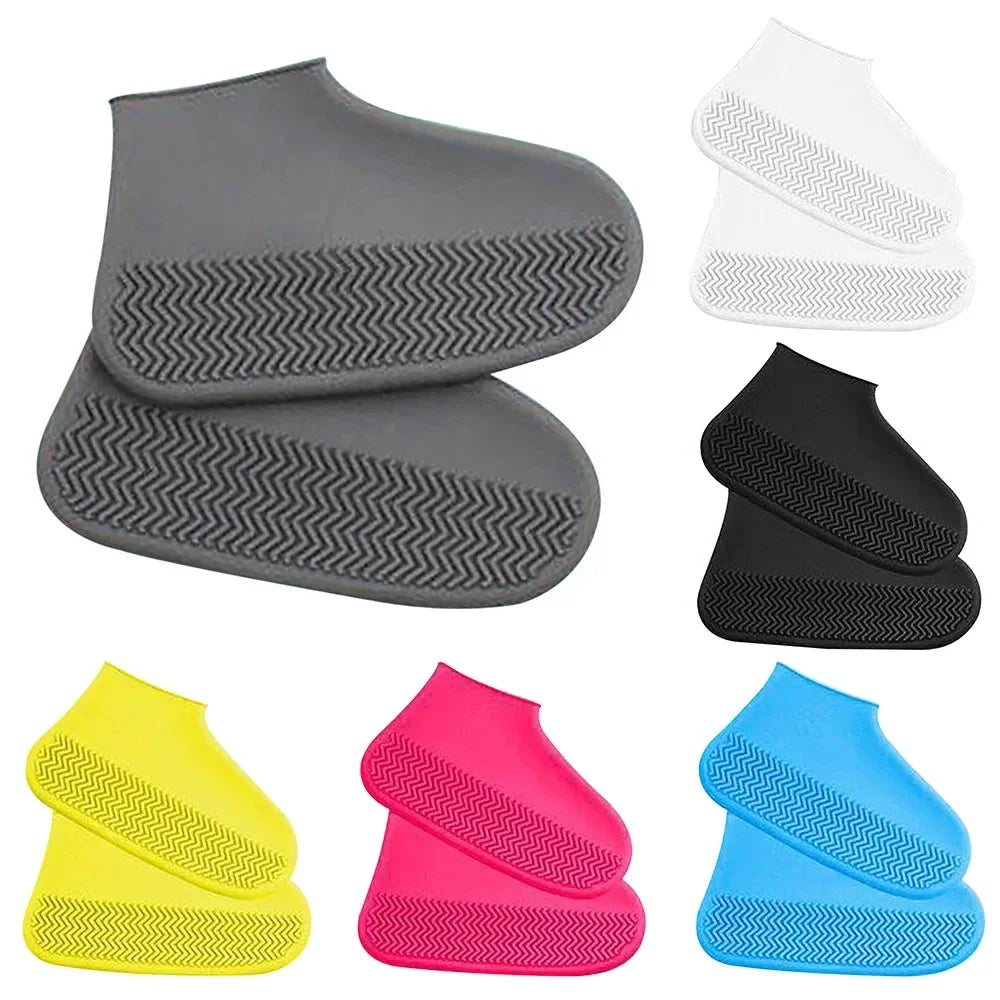 1 Pair Rubber Rain Boot Overshoes For Outdoor Use, Silicone Waterproof Shoe Covers, Rainy Day Shoe Cover, Reusable Non-Slip Rain Econic Blanks