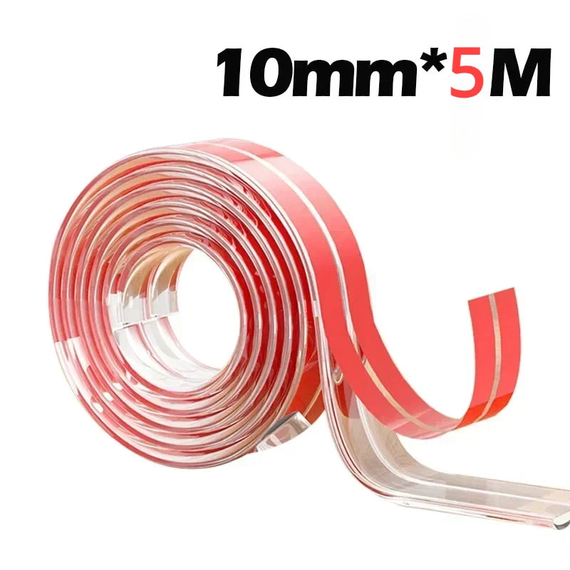 Transparent PVC Baby Protection Strip with Double-Sided Tape Anti-Bumb Kid Safety Table Edge Furniture Guard Corner L Protectors Purest Peak