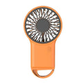 Cartoon Foldable Mini Fan USB Rechargeable Handheld Desktop Fan with Hook Portable Cooling Fan for Outdoor Travel Home Office Quick Pick Grocers