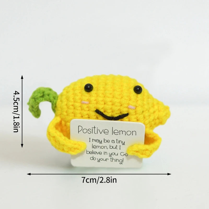 Crochet Positive Energy Doll Pocket Hug Mother's Day Gifts 2026 Handmade Knitted Ornament Handmade Crochet Doll Graduation Gifts Quick Pick Grocers