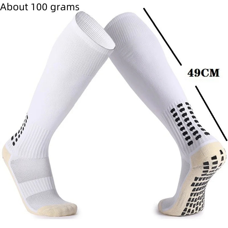 New Long Football Socks Silicone Suction Cup Grip Anti Slip Soccer Socks Sports Men Women Baseball Rugby Socks Quick Pick Grocers