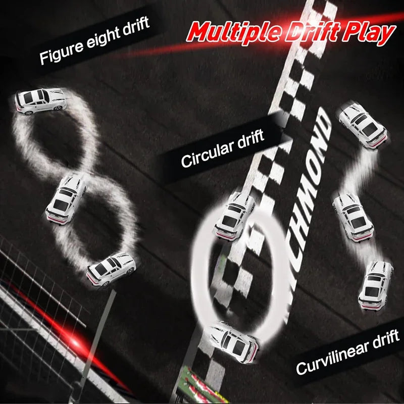 4WD Drift Racing Car 1/64 or 1/43 Mini Remote Controlled High Speed Car Radio Electric Competition Toy Gift For Kids Boys Adults Econic Blanks
