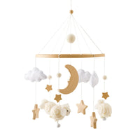 Baby Wooden Bedbell Bracket 0-12 Months Bed Bell Bracket Wooden Mobile Newborn Crochet Bed Bell Hanging Toys Newbaby Rattle Toys Purest Peak