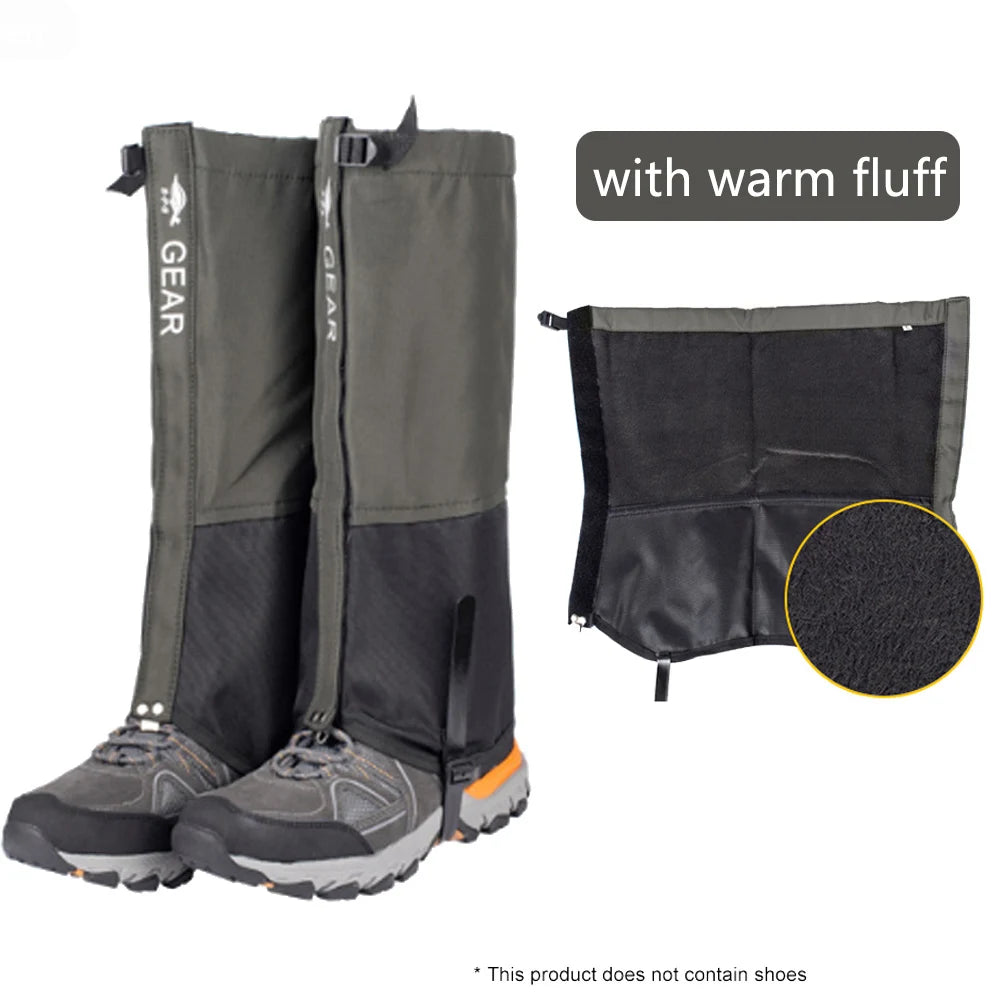 Outdoor Travel Leg Warmers Hiking Leg Gaiter Waterproof Legging Shoes Hunt Climbing Camping Winter Tourist Snow Foot Cover Quick Pick Grocers