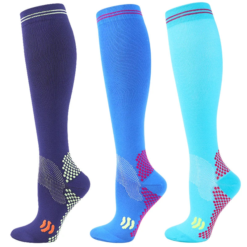 1/3 Pairs Dropship Compression Socks Varicose Veins 20-30 Mmhg Men Women Socks For Running Cycling,Football Soccer Stockings Quick Pick Grocers