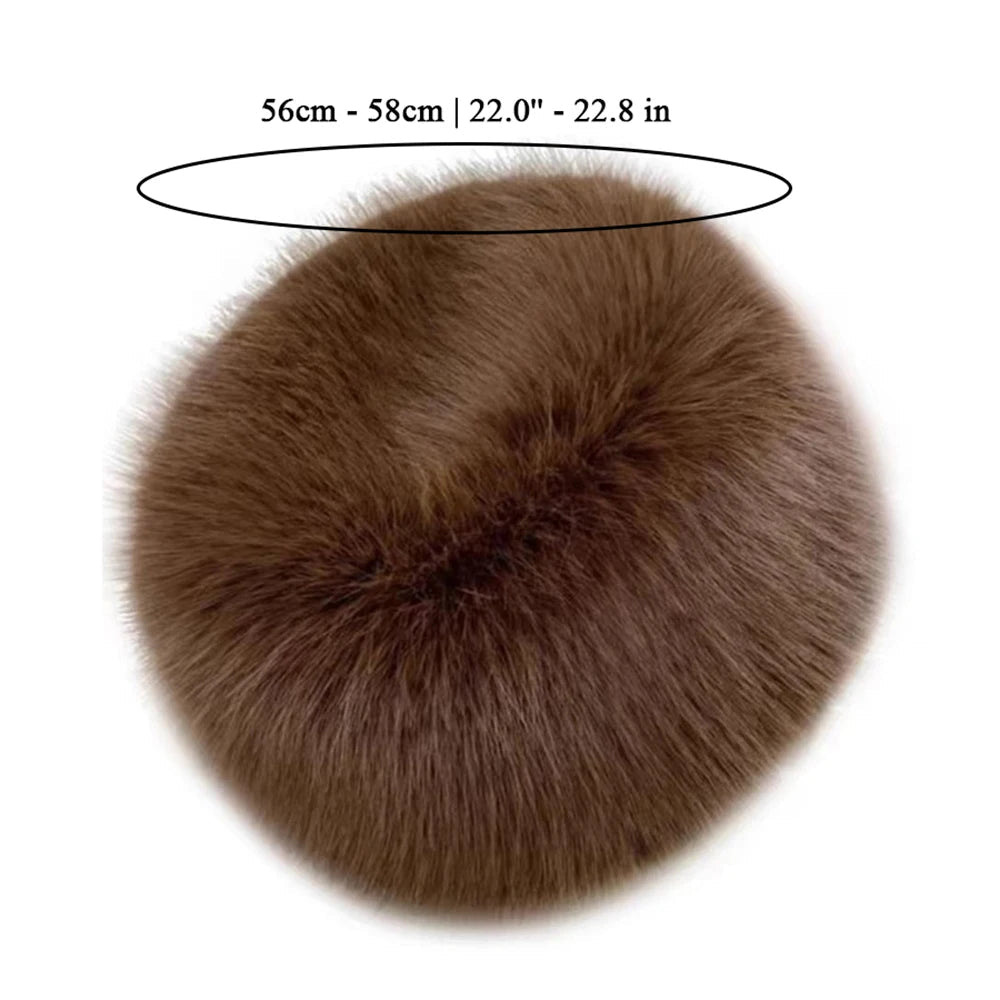 Hot Sale Fur Hat Women Warm Snow Ski Cap Female Faux Fox Fur Thick Warm Winter Hat Lady Windproof Russian Hat Ear Warmer Bonnet Purest Peak