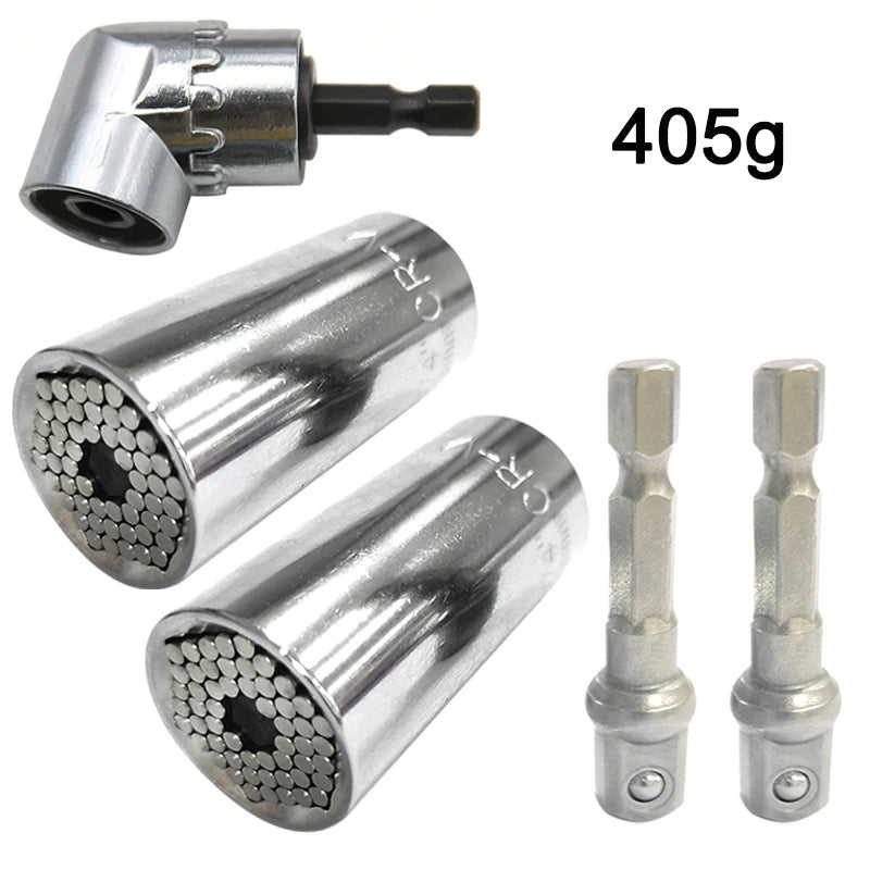 Multifunctional 7 to 19mm Magic Socket Multi Purpose Wrench Extension Rod Electric Hand Drill Screw Tool Set Quick Pick Grocers