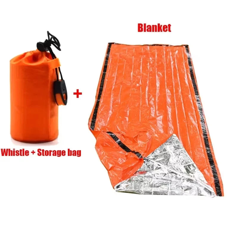 Emergency Sleeping Bag Lightweight Waterproof Outdoor First Aid Kit Waterproof Compression Backpack Hiking Camping Bedding