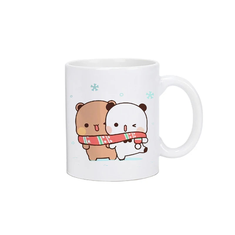 Panda Bear Bubu Dudu Coffee Milk Cup Mocha Cat Panda Bear Couple Christmas Mug Kawaii Cups Original Mugs Free Shipping Drinkware Quick Pick Grocers