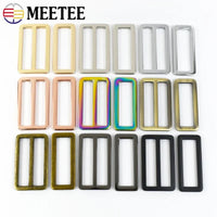 5/10Pcs 20-50mm Metal Ring Buckles for Bag Strap Tri Glide Slider Clasp Webbing Dog Belt Adjuster Hooks DIY Hardware Accessories Quick Pick Grocers