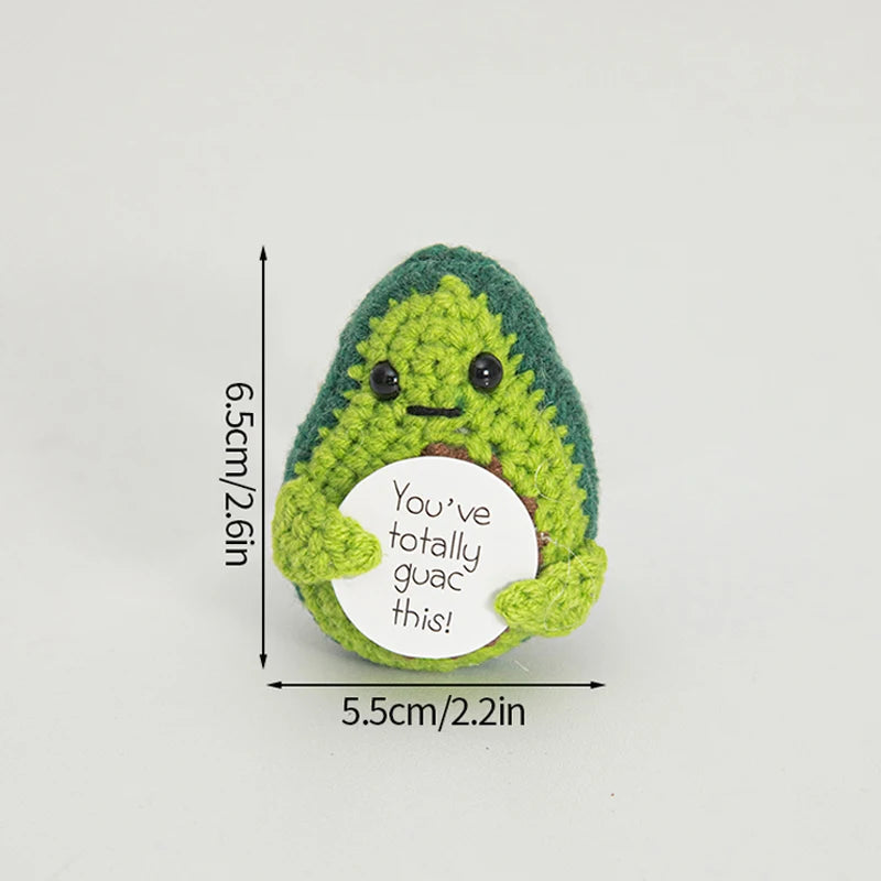 Crochet Positive Energy Doll Pocket Hug Mother's Day Gifts 2026 Handmade Knitted Ornament Handmade Crochet Doll Graduation Gifts Quick Pick Grocers