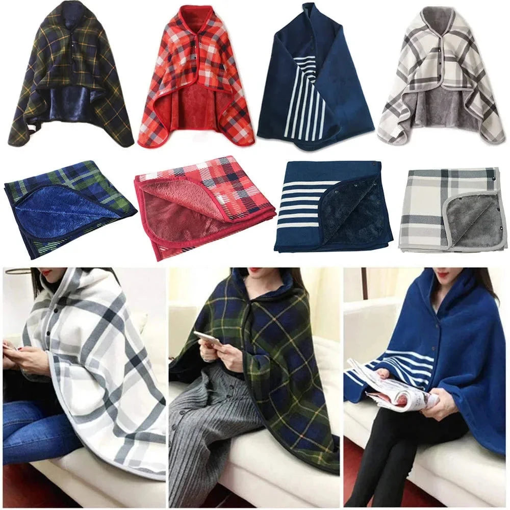 Lady Multifunction Doublelayer Tartan Plaid Blanket Scarf Wrap Shawl Winter Warm шарф женский Elegant Womens Shawl Scarf Winter Econic Blanks