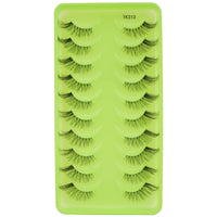 New Half Eyelashes 3/10Pairs Half Lashes Natural 3D Cat Eye Lashes Clear Stem False Eyelash Extension Makeup Faux Cils maquiagem Purest Peak