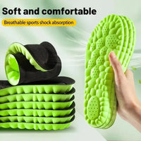 4D Sport Insole Super Soft Shoes Sole Pads for Feet Shock Absorption Baskets Shoe Sole Arch Support Orthopedic Inserts Quick Pick Grocers