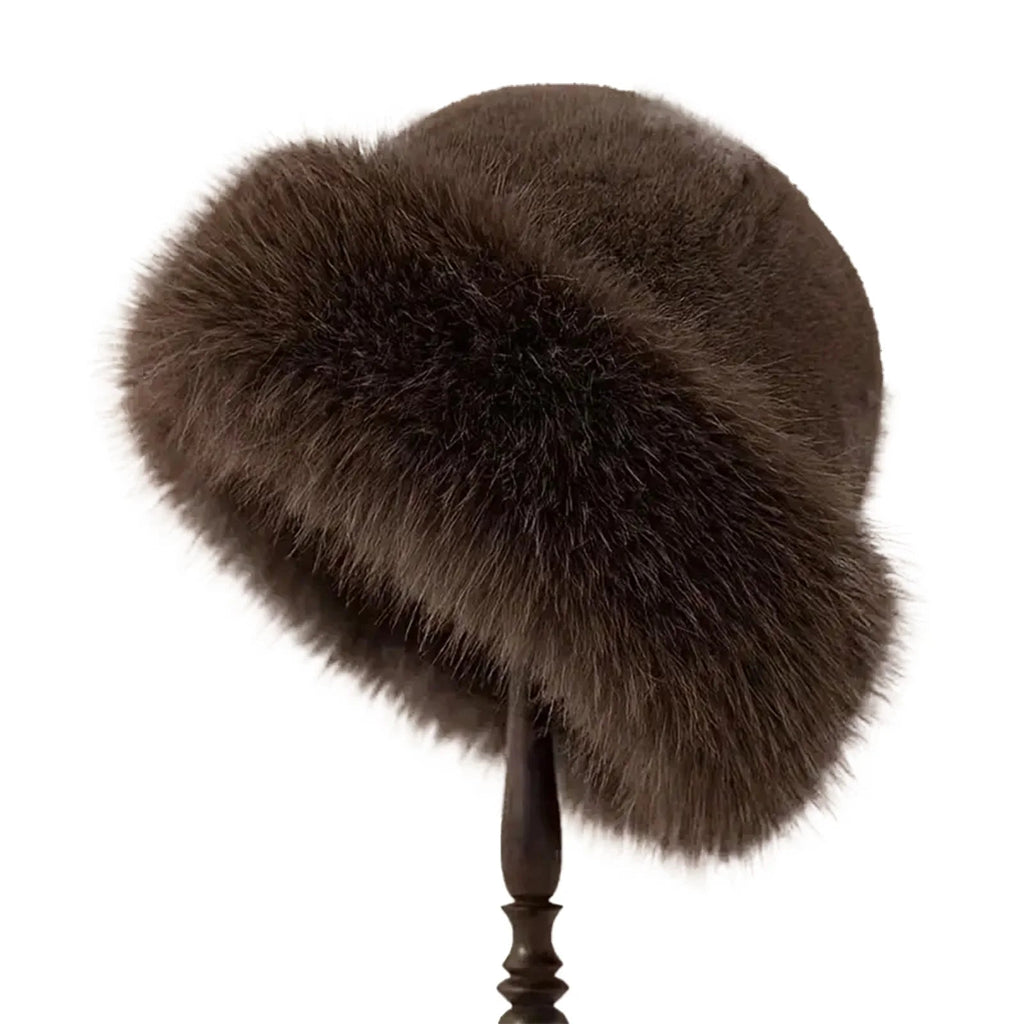 Furry Hats For Women, Autumn Winter Korean Style Warm Hats, Solid Color Flattering Mongolian Hats, Thickened Winter Outfits Purest Peak