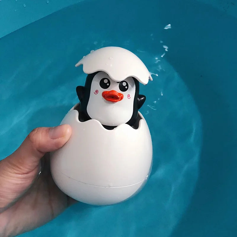 Baby Bathing Toy Kids Cute Duck Penguin Egg Water Spray Sprinkler Bathroom Sprinkling Shower Swimming Water Toys For Kids Gift Purest Peak