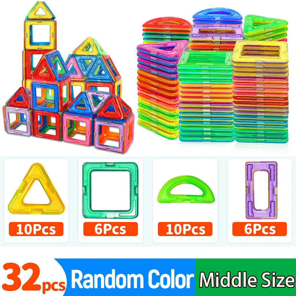 Magnetic Building Blocks DIY Magnets Toys medium size STEM Toys Construction Toys Learning Educational Magnet Toys Econic Blanks