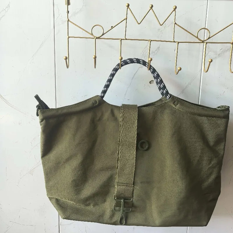 2026 Fashion Simple Letter Canvas Bag, Commuter Handbag, Large Capacity Handbag, Women's Bag Quick Pick Grocers