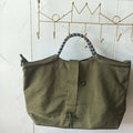 2026 Fashion Simple Letter Canvas Bag, Commuter Handbag, Large Capacity Handbag, Women's Bag Quick Pick Grocers
