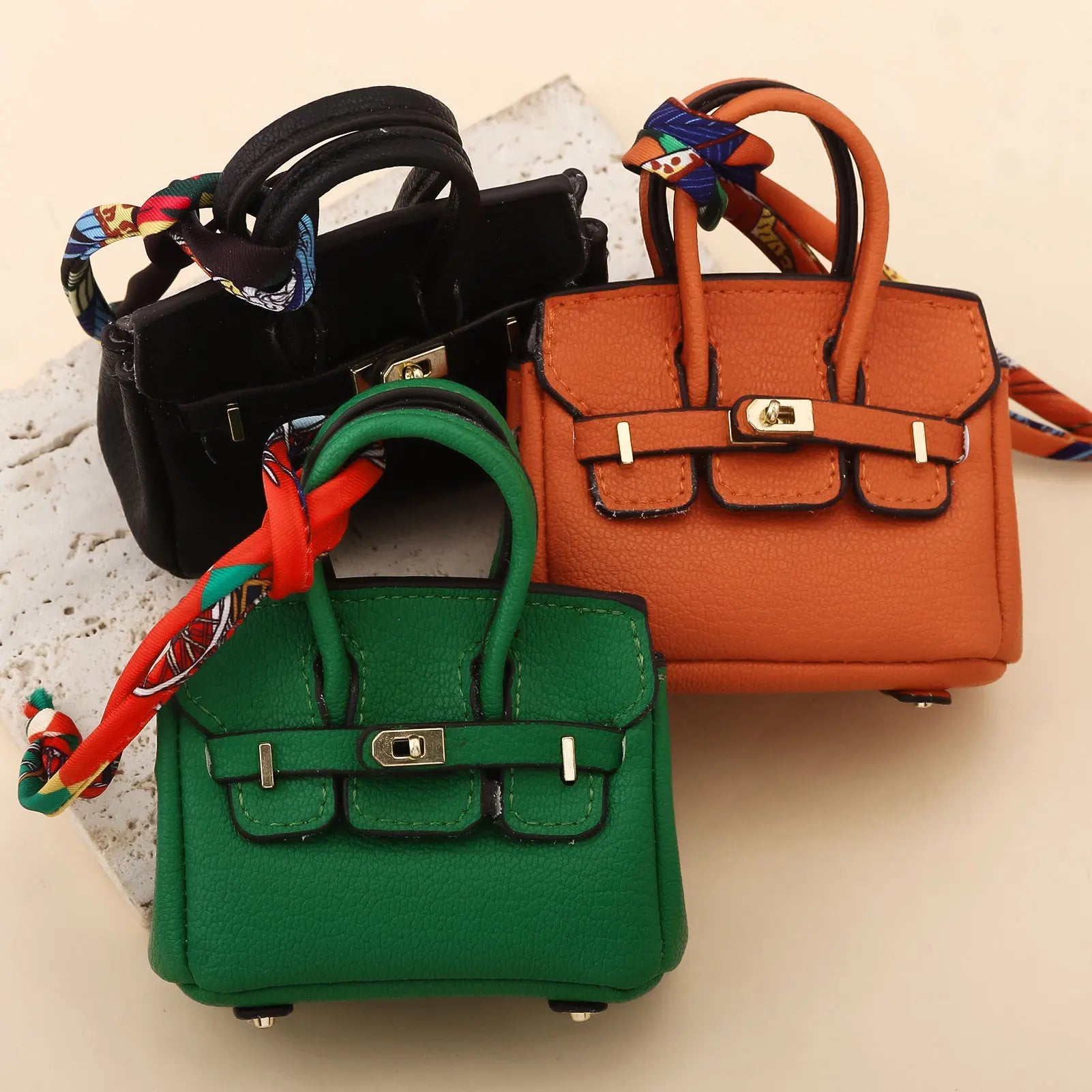 Mini Bag Pendant Small Keychain Case Accessory Family Mini Earphone Bag Accessories Pendant Key Chain Decoration Gift Quick Pick Grocers