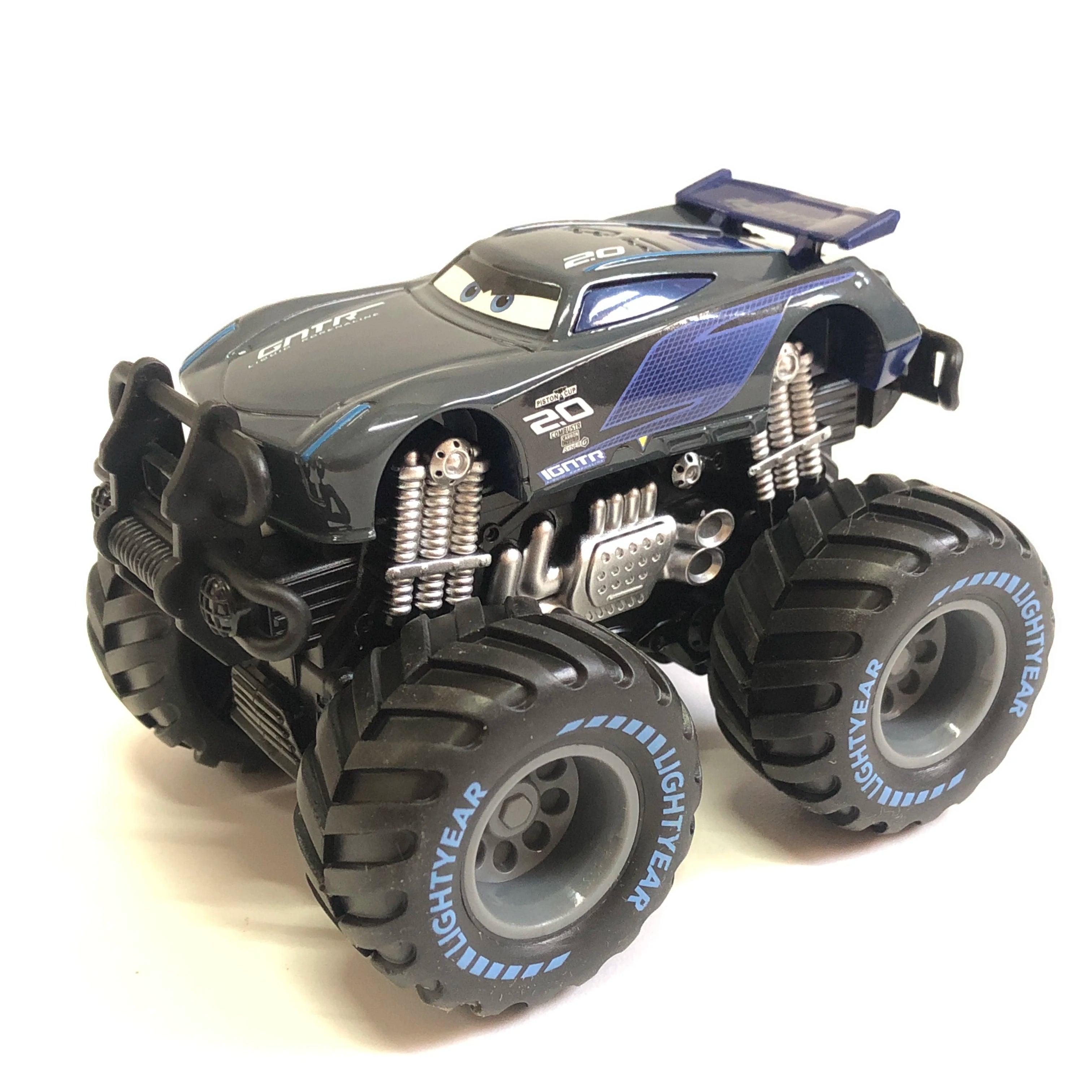 Disney Pixar Cars Toy Lightning McQueen Metal Mode Return Car Jackson Storm Mater Inertial Force Car Model Toy Kid Birthday Gift Quick Pick Grocers