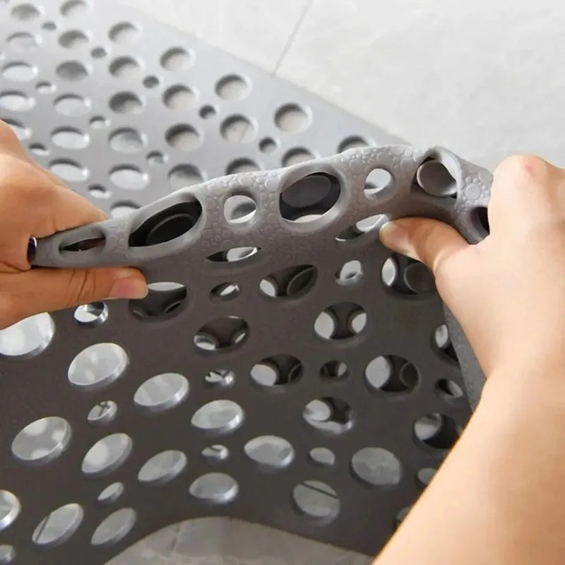 Bath Mat With Drain Holes Non Slip Bath Mat Easy Clean Bathtub Mat With Drain Holes And Suction Cups Bathroom Accessories Quick Pick Grocers