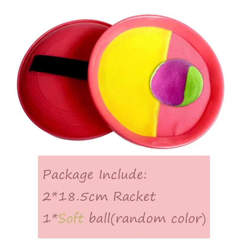 Children Sports Toys Toss & Catch Ball Sticky Balls Summer Outdoor Beach Toy Multiplayer Game Parent-child Interaction Gifts TMZ Quick Pick Grocers