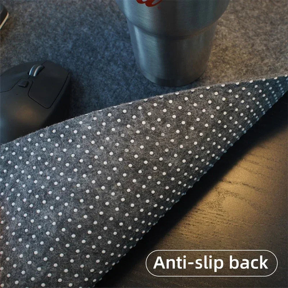 Large Size Wool Felt Mouse Pad Office Computer Desk Protector Mat Table Laptop Cushion Non-slip Gaming Accessories Keyboard Mat Quick Pick Grocers
