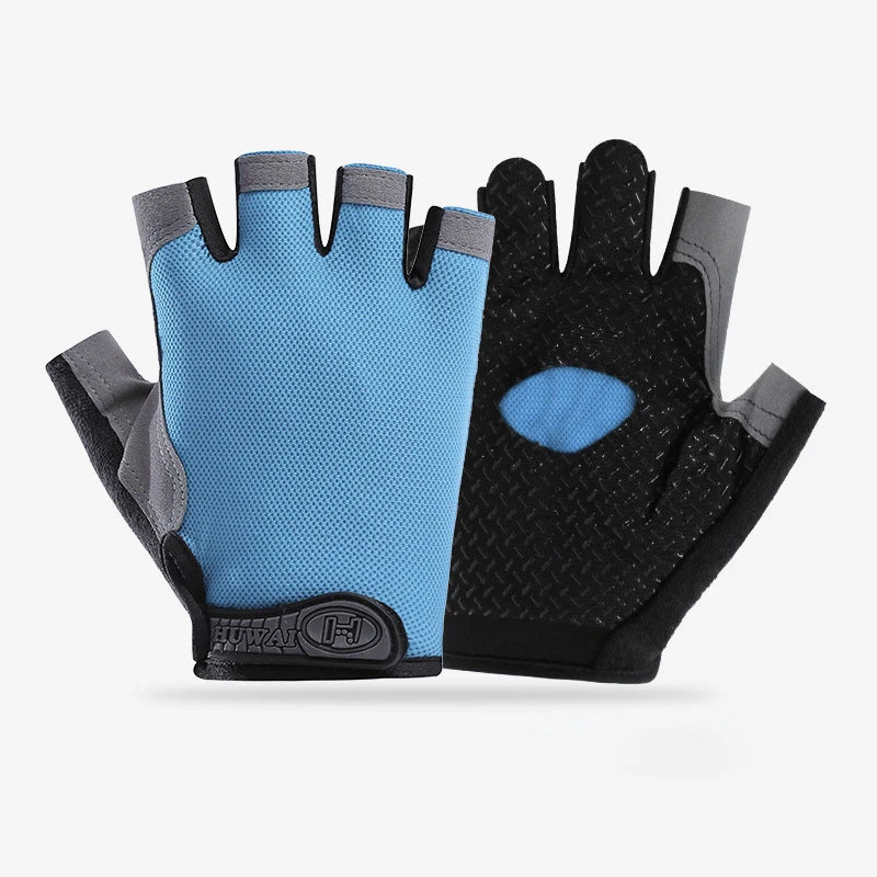 Men Cycling Bicycle Gloves Half Finger Gym Gloves Women Mitten Breathable Anti-slip Glove Fitness Sport Training Gloves Quick Pick Grocers