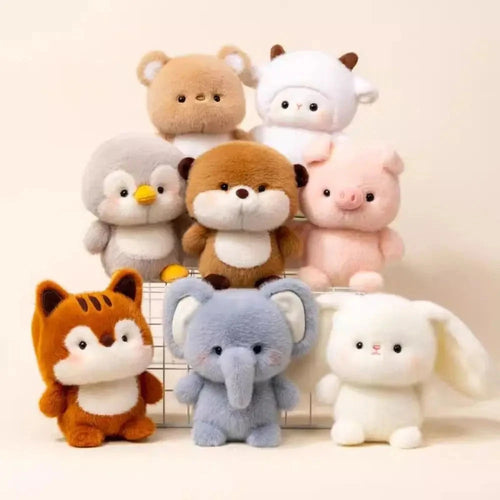 Cute 16cm Plush Companion Doll Capybara Elephant Stuffed Animal Pillow Plush Bear Animal Plush Toy Sleeping Gift Econic Blanks