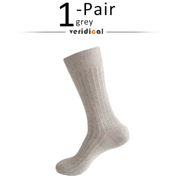 Man Long Socks Plus Combed Cotton Striped Business Breathable,Deodorant Party Dress Large Size Formal Socks Gentleman EU45-50 Quick Pick Grocers