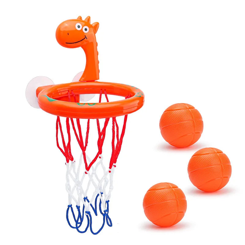 Baby Bath Toy Children Water Play Toys Set Bathroom Bathtub Suction Cup Shooting Basketball Hoop with 3 Balls Bath Toys for Kids Quick Pick Grocers