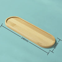 Multi Bamboo Tray Wood Saucer Flower Pot Tray Cup Pad Coaster Plate Kitchen Decorative Plate Creative Coaster Coffee Cup Mat Quick Pick Grocers