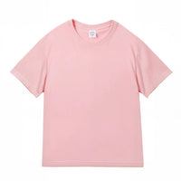 100% Cotton Five Half Sleeve Men's Women Summer T-shirt Loose Short-sleeved Casual Basic Shirt O Neck Solid Color Tops Quick Pick Grocers