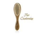 Personalized Wooden Baby Brush Custom Name Baby Wool Comb New Born Hair Brush Infant Head Massager Bath Brush Comb for Kids Purest Peak