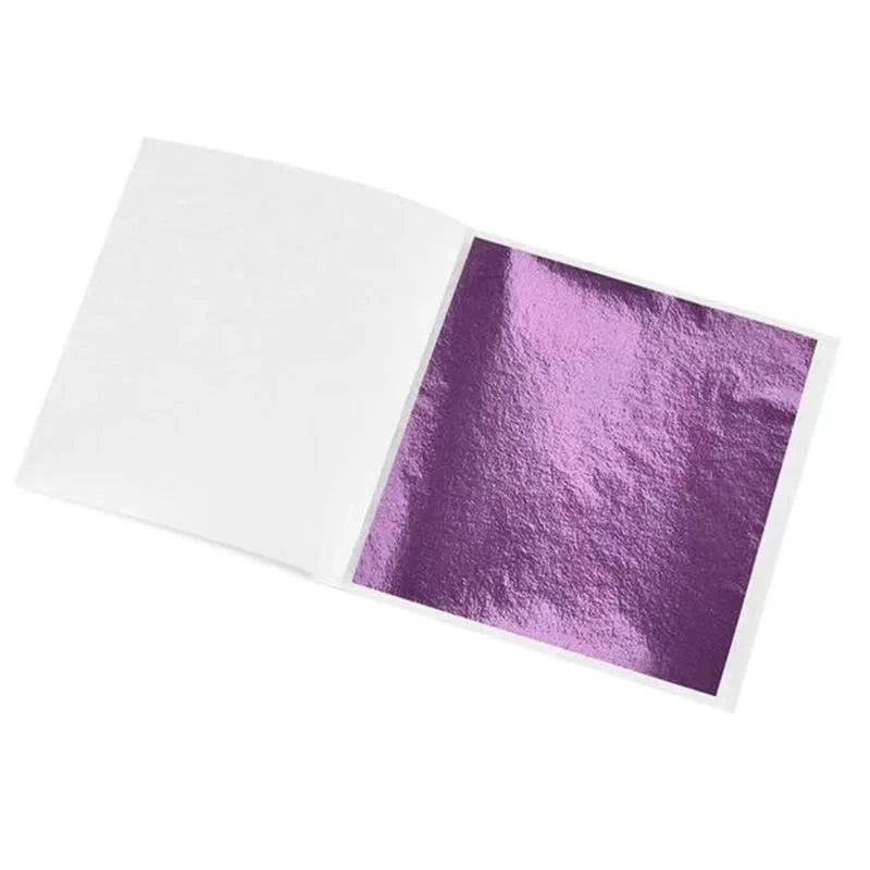 100 Sheets DIY Nail Gold Leaf Sheets Painting Gold Leaf Paper Art Craft Paper Birthday Party Wedding Cake Dessert Decorations Econic Blanks