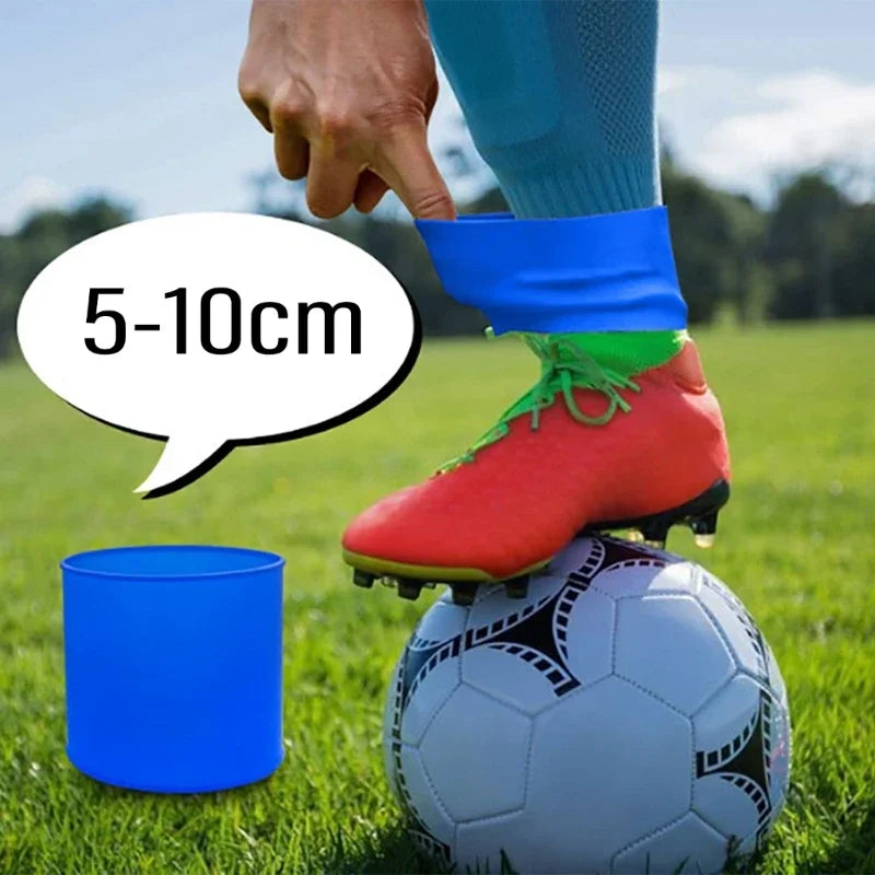 1 Pair Soccer Shin Guard Straps Silicones Shin Pad Holder Practical Shin Pad Banding for Football Running Cycling Sports Quick Pick Grocers