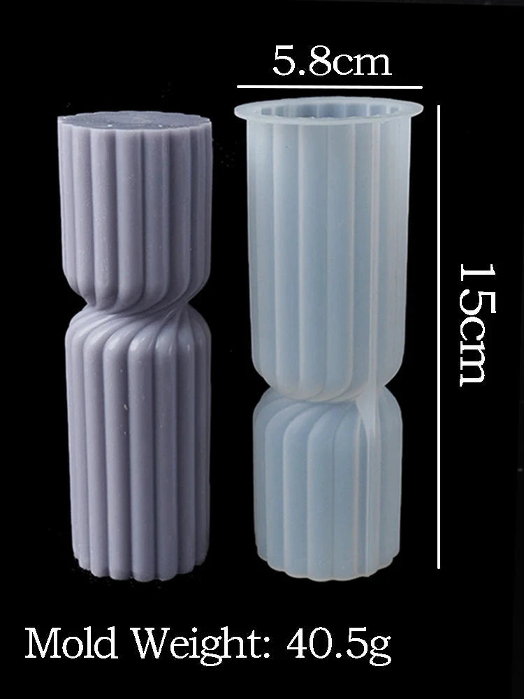 Nordic Style Cylindrical Candle Silicone Mold Aromath Candles Soap Making DIY Plaster Resin Craft Casting Molds Home Table Decor Econic Blanks