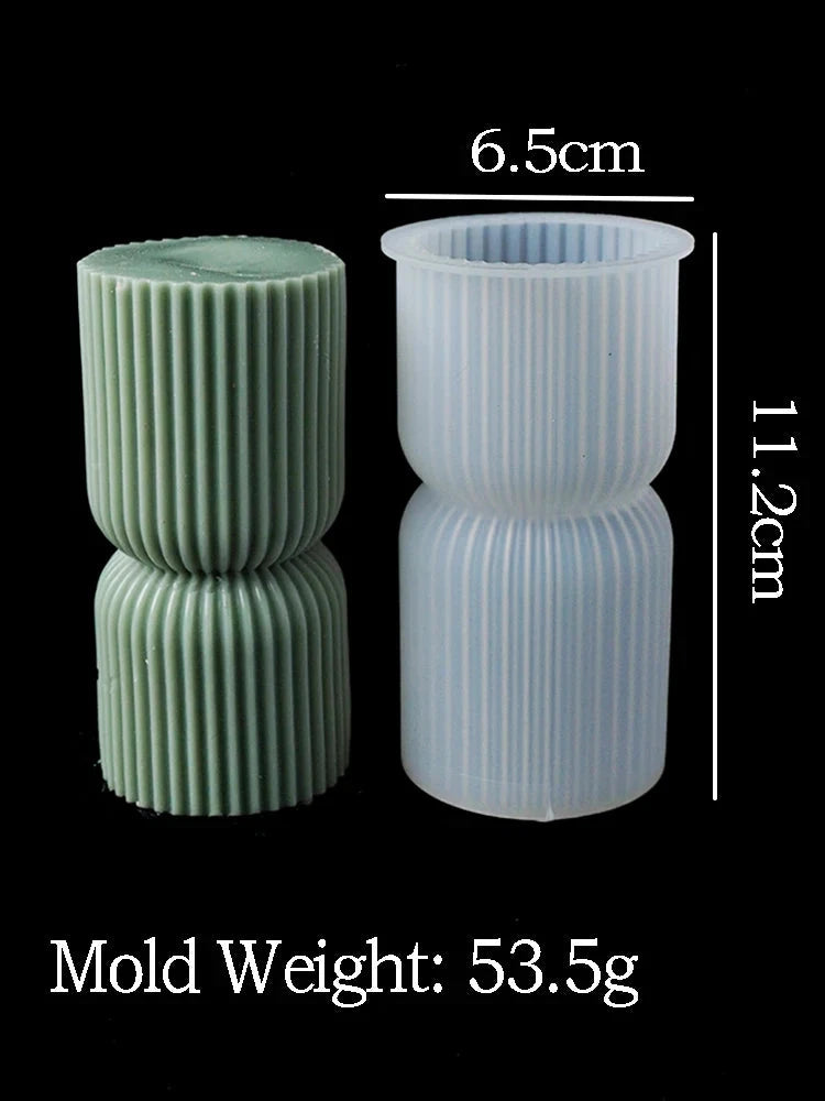 Nordic Style Cylindrical Candle Silicone Mold Aromath Candles Soap Making DIY Plaster Resin Craft Casting Molds Home Table Decor Econic Blanks