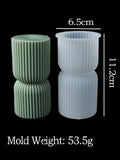 Nordic Style Cylindrical Candle Silicone Mold Aromath Candles Soap Making DIY Plaster Resin Craft Casting Molds Home Table Decor Econic Blanks