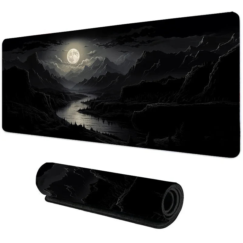 Night Moonlight large cool mouse pad laptop non-slip esports office desk mat game player mousepad mini PC desktop accessories Quick Pick Grocers