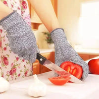 Level 5 HPPE Anti-Cut Gloves Kitchen Gardening Anti-Cut Knitted Gloves Anti-Thorn Wear-Resistant Glass Building Cutting Gloves Quick Pick Grocers