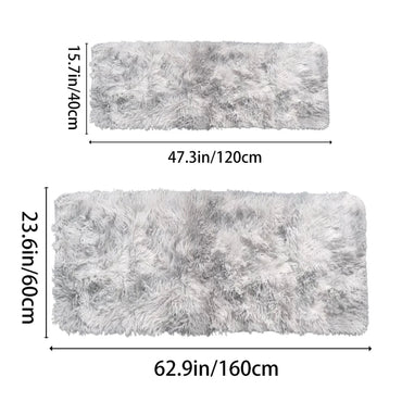 Soft Area Rugs Bedroom Carpet Fluffy Non-slip Tie-Dyed Fuzzy Shag Plush Soft Shaggy Bedside Rug Living Room Carpet Quick Pick Grocers
