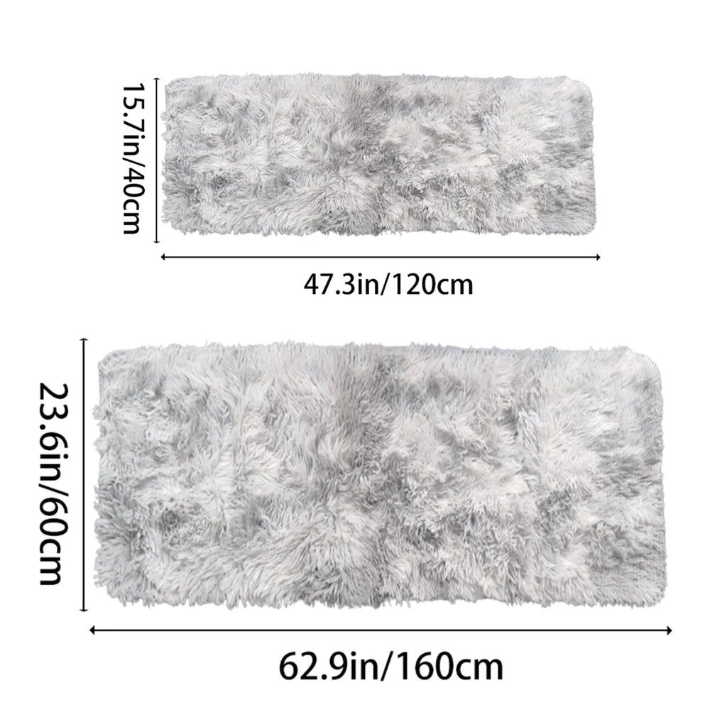 Soft Area Rugs Bedroom Carpet Fluffy Non-slip Tie-Dyed Fuzzy Shag Plush Soft Shaggy Bedside Rug Living Room Carpet Quick Pick Grocers