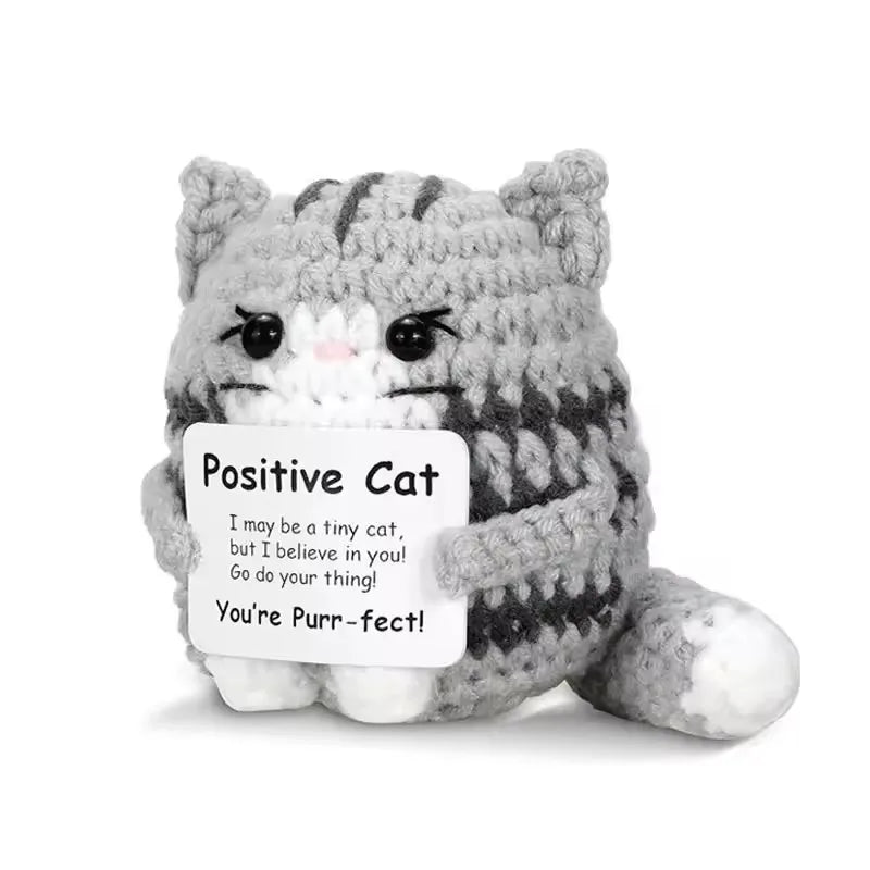 Funny Crochet Emotional Support Coffee Doll With Card Desktop Ornament Handmade Knitted Coffee Dolls Christmas Gifts Home Decor Quick Pick Grocers