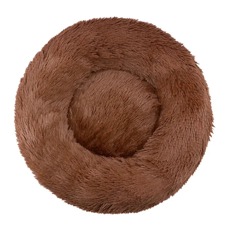 40-90cm 6 Sizes Round Pet Bed for Large Dog Bed Super Soft Cat Bed Plush Dog House for Medium Dog House Winter Warm Sleeping Quick Pick Grocers