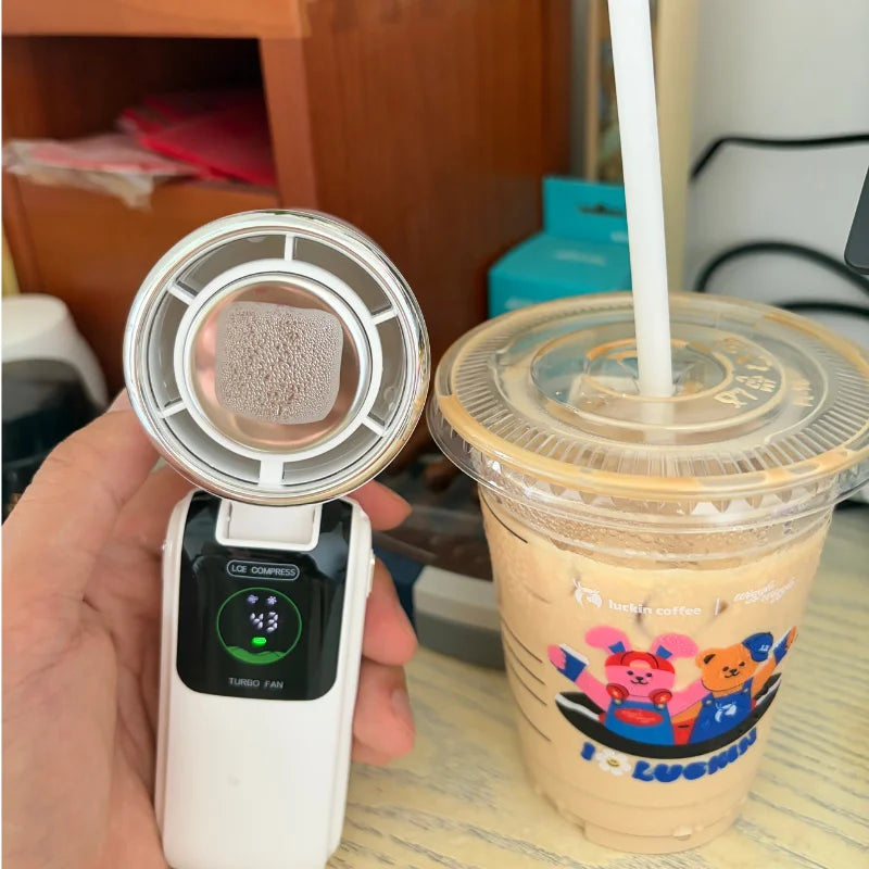 Portable Cooling Fan, 5-Speed Strong Wind Foldable Neck Hanging Fan, 9H Long Battery 4000mAh Mini Air Cooler for Travel & Outdoo Quick Pick Grocers