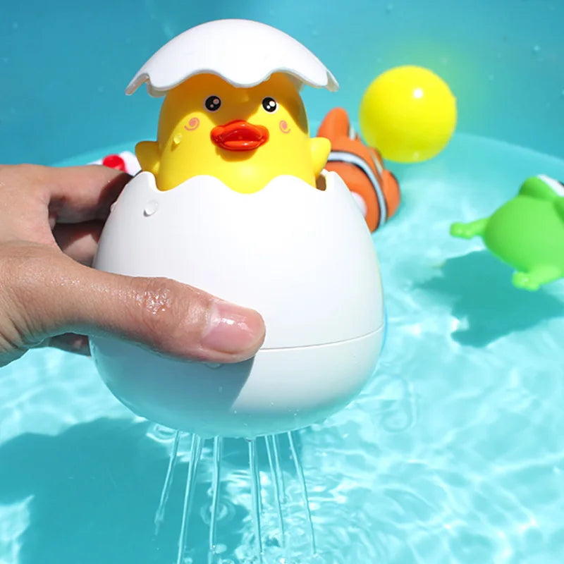 Baby Bathing Toy Kids Cute Duck Penguin Egg Water Spray Sprinkler Bathroom Sprinkling Shower Swimming Water Toys For Kids Gift Purest Peak