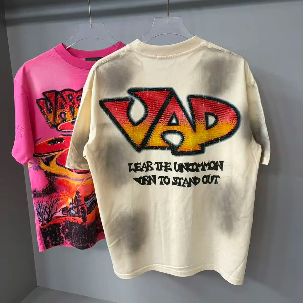 Streetwear Letter Rhinestone Cotton Short Sleeve Tshirts for Men and Women Harajuku Hip Hop Loose Shinning Diamond Tees Oversize Quick Pick Grocers